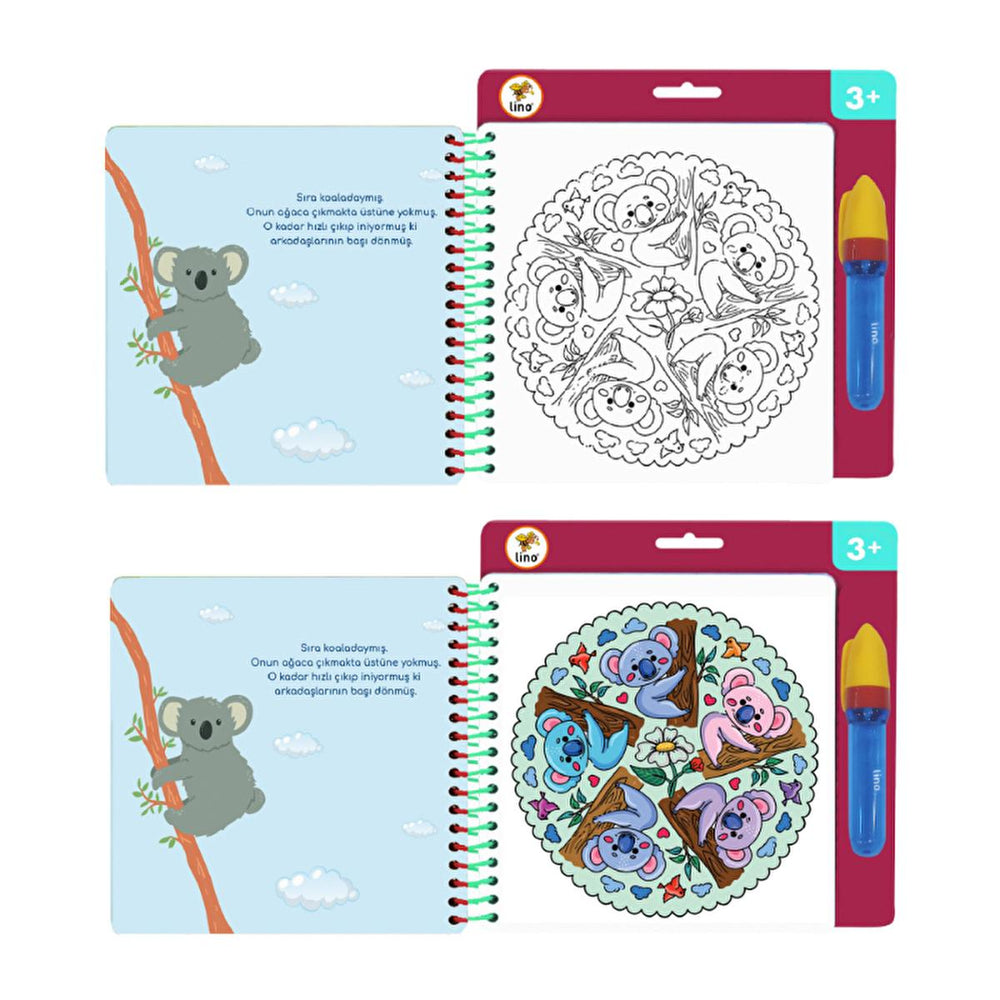 Lino Aqua Magic Book Mandala: Reusable, No Mess Water Painting Book for Kids - Hours of Creative Fun! Lino Aqua Magic Book: No Mess Reusable Coloring for Kids magic water painting book, reusable coloring book, no mess coloring book, children's activity book, water reveal book, mandala coloring book, magic coloring book for kids, reusable water coloring, Lino Aqua Magic Book, magic coloring book, reusable coloring, no mess coloring, kids activity book, water reveal, mandala coloring, coloring book for kids, 