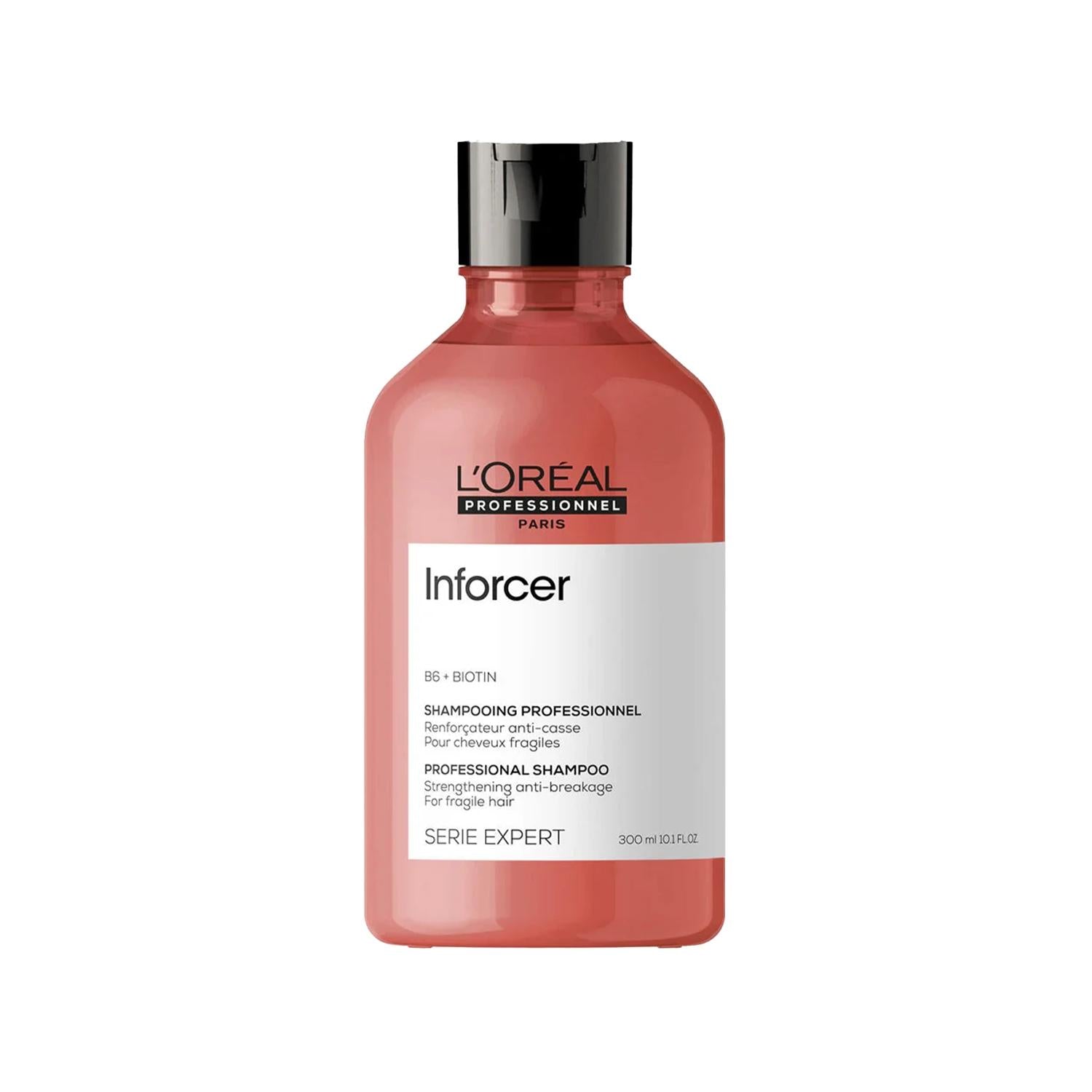 L'Oréal Professionnel Paris Serie Expert Inforcer Anti-Breakage Shampoo for Damaged Hair - 10.14 fl oz L'Oréal Paris Anti-Breakage Shampoo for Damaged Hair L'Oréal Professionnel Paris, Serie Expert Inforcer Shampoo, Anti-Breakage Shampoo, Hair Strengthening Shampoo, Professional Hair Care Products, Damaged Hair Solution, Fragile Hair Care, Hair Nourishment, Strengthening Shampoo, Hair Health, Professional Hair Care, Hair Care Routine