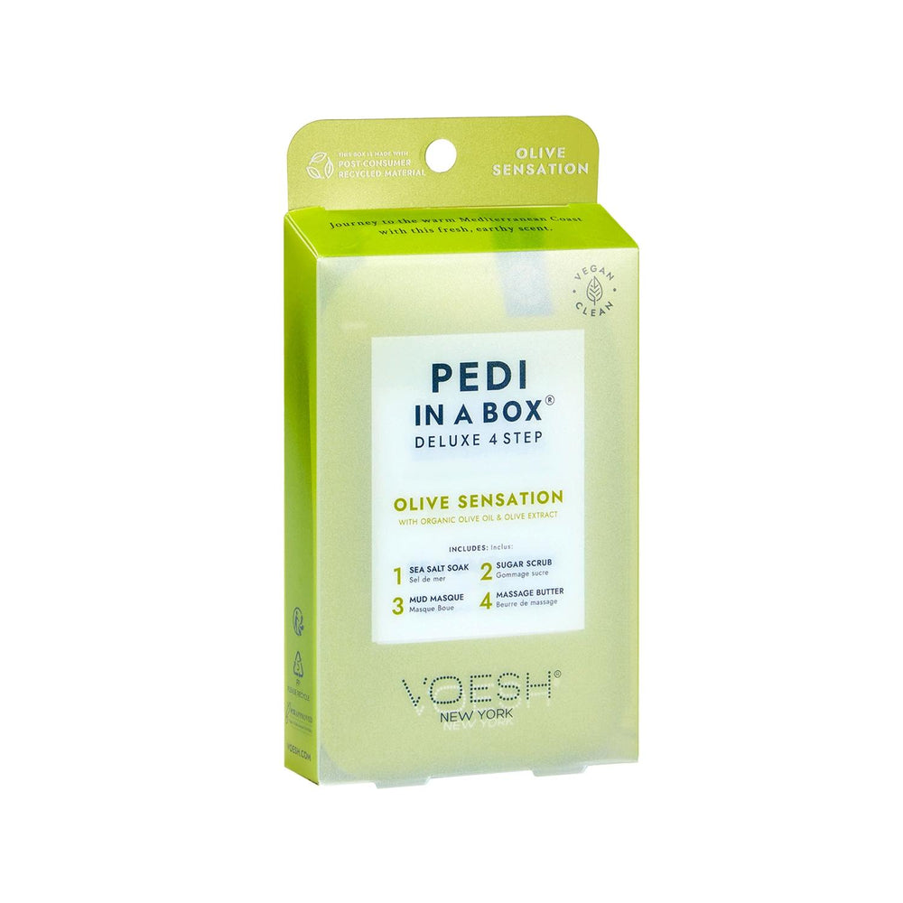 Voesh New York Deluxe Pedicure Set - 4-Step At-Home Pedicure Kit with Olive Extract Voesh New York 4-Step Deluxe Pedicure Set - Olive Pedicure set, At-home pedicure, Deluxe pedicure kit, Voesh New York, 4-step pedicure, Foot care, Spa-like experience, Olive extract, Natural pedicure products, DIY beauty, Personal care, Gift ideas, Foot care routine, Luxurious pedicure, Pampering at home