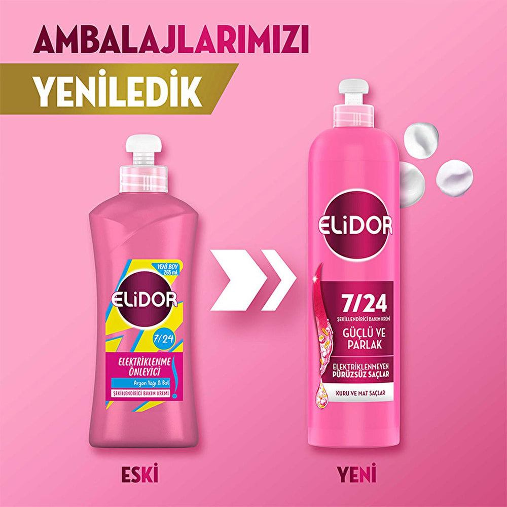Elidor 7/24 Hair Care Cream - Nourishing, Anti-Frizz, Long-Lasting Shine for Dry & Dull Hair - view 4