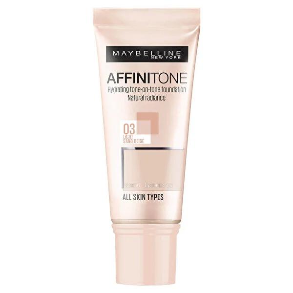 Maybelline Affinitone Foundation - Natural Coverage with Vitamin E - Light Sandbeige Shade Maybelline Affinitone Foundation - Natural Coverage Maybelline Affinitone Foundation, Light Sandbeige Foundation Shade, Vitamin E Foundation, Natural Coverage Makeup, Breathable Foundation, Foundation Makeup, Natural Coverage, Long-Lasting Makeup, Moisturizing Foundation, Sensitive Skin Friendly, Daily Makeup, Special Occasion Makeup