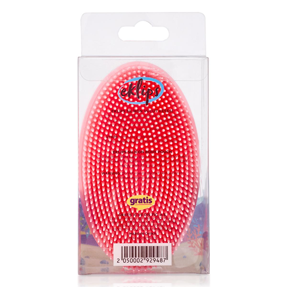 eklips-silicone-body-scrubber-front, eklips-silicone-body-scrubber-back Eklips Silicone Body Scrubber - Dual-Sided Cleansing and Massage | Perfect for All Skin Types Eklips Silicone Body Scrubber eklips, silicone-body-scrubber, skin-cleansing, massage-tool, bath-body-accessories, gentle-cleansing, spa-at-home, self-care, shower-tools, ai-generated