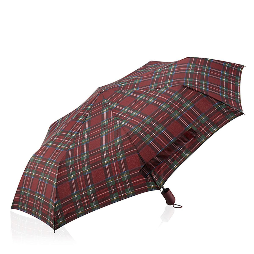 Eklips Automatic Checkered Umbrella - Waterproof, Windproof, Compact Design - Sunscreen