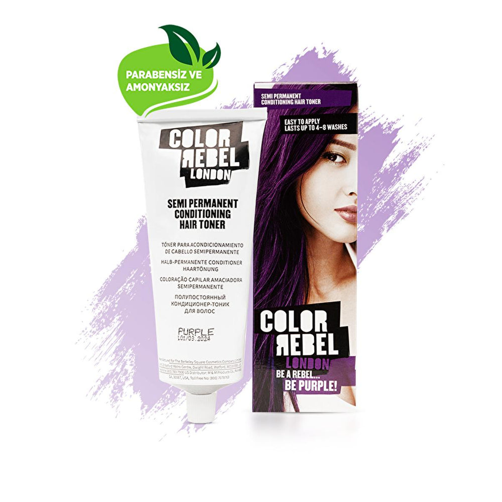 Color Rebel London Semi-Permanent Hair Dye - Paraben-Free, Ammonia-Free, Cruelty-Free Hair Color for Sensitive - view 5