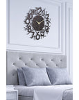 Muyika 41x41cm Modern Metal Silent Wall Clock - Large Decorative Timepiece for Home - view 3