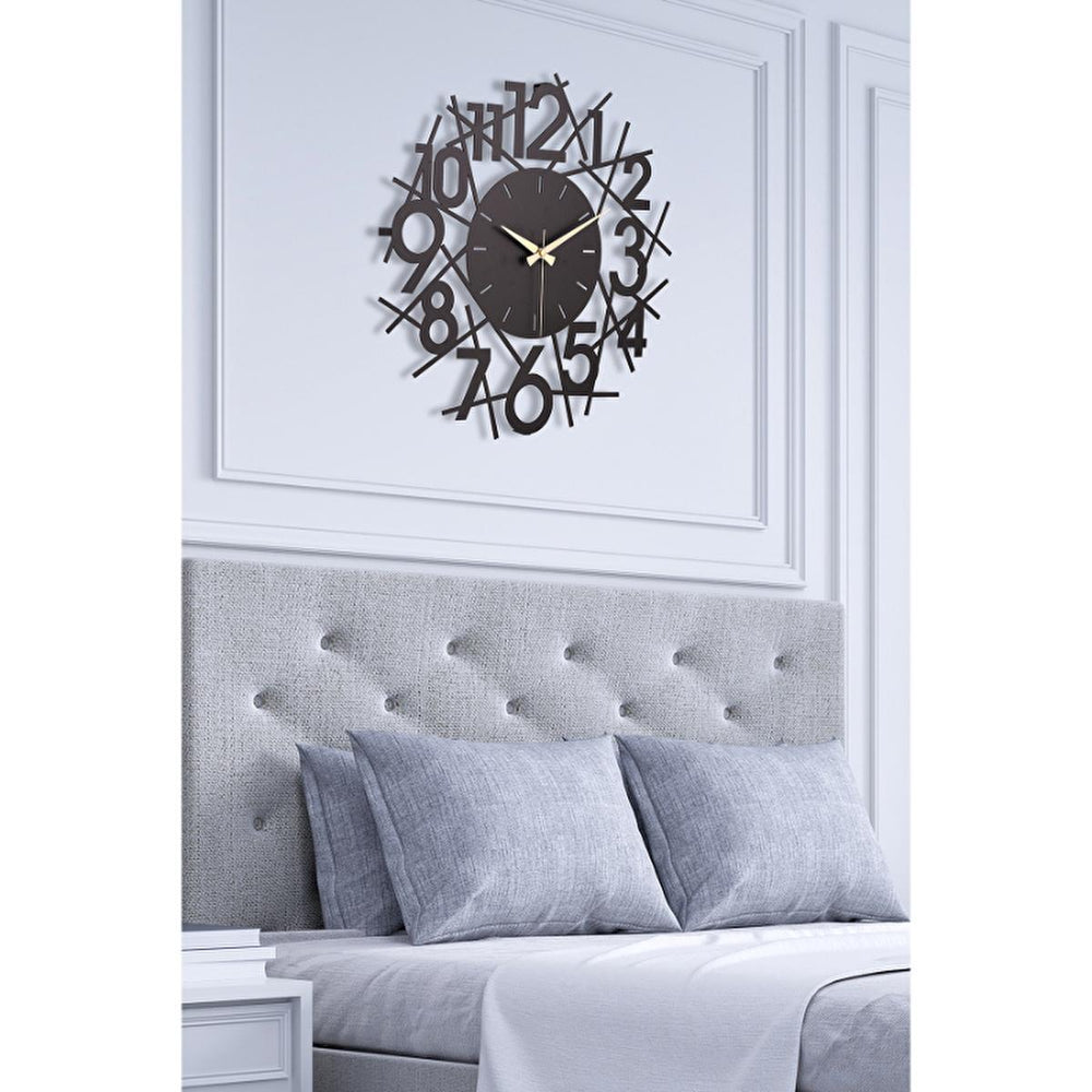 Muyika 41x41cm Modern Metal Silent Wall Clock - Large Decorative Timepiece for Home - view 3