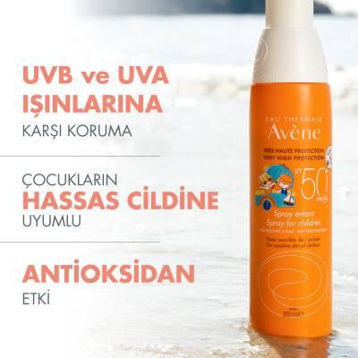 Avene Children's Sunscreen Spray SPF50+ - Water-Resistant, Hypoallergenic Sun Protection for Kids - view 3