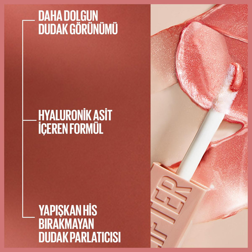 Maybelline New York Lifter Gloss - Moisturizing Hyaluronic Acid Lip Gloss with Lifting Effect, Non-Sticky Formula - view 2