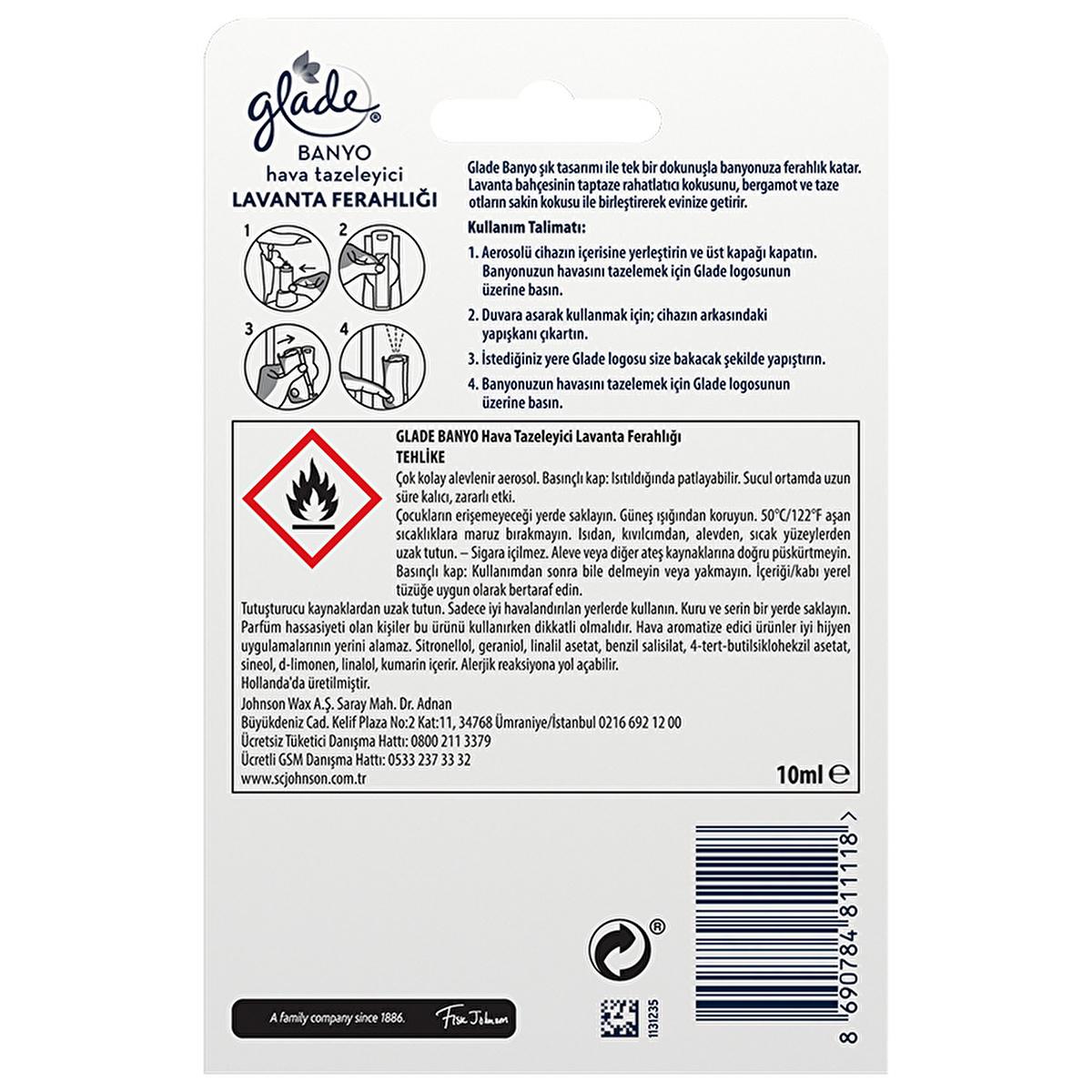 Glade Bathroom Air Freshener Device with Lavender Fragrance - Compact, Wall Mountable, Aerosol Refillable Glade Bathroom Air Freshener - Lavender Fragrance Bathroom Air Freshener, Lavender Fragrance, Aerosol Air Freshener Device, Glade Bathroom Freshener, Wall Mountable Air Freshener, Compact Air Freshener, Refillable Air Freshener, Bathroom Essentials, Home Fragrance, Odor Eliminator