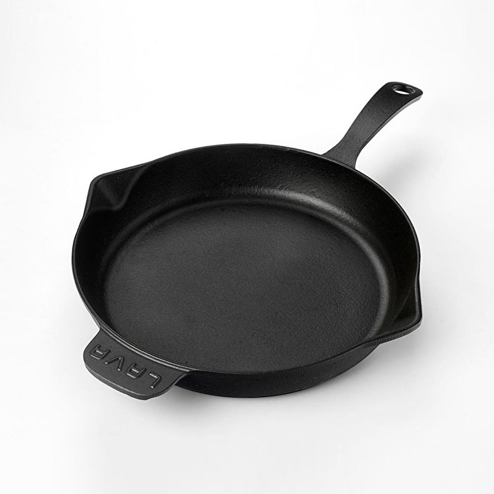 LAVA Cast Iron Frying Pan - 28cm Enamel Coated, Durable Cookware for Healthy Cooking - view 3