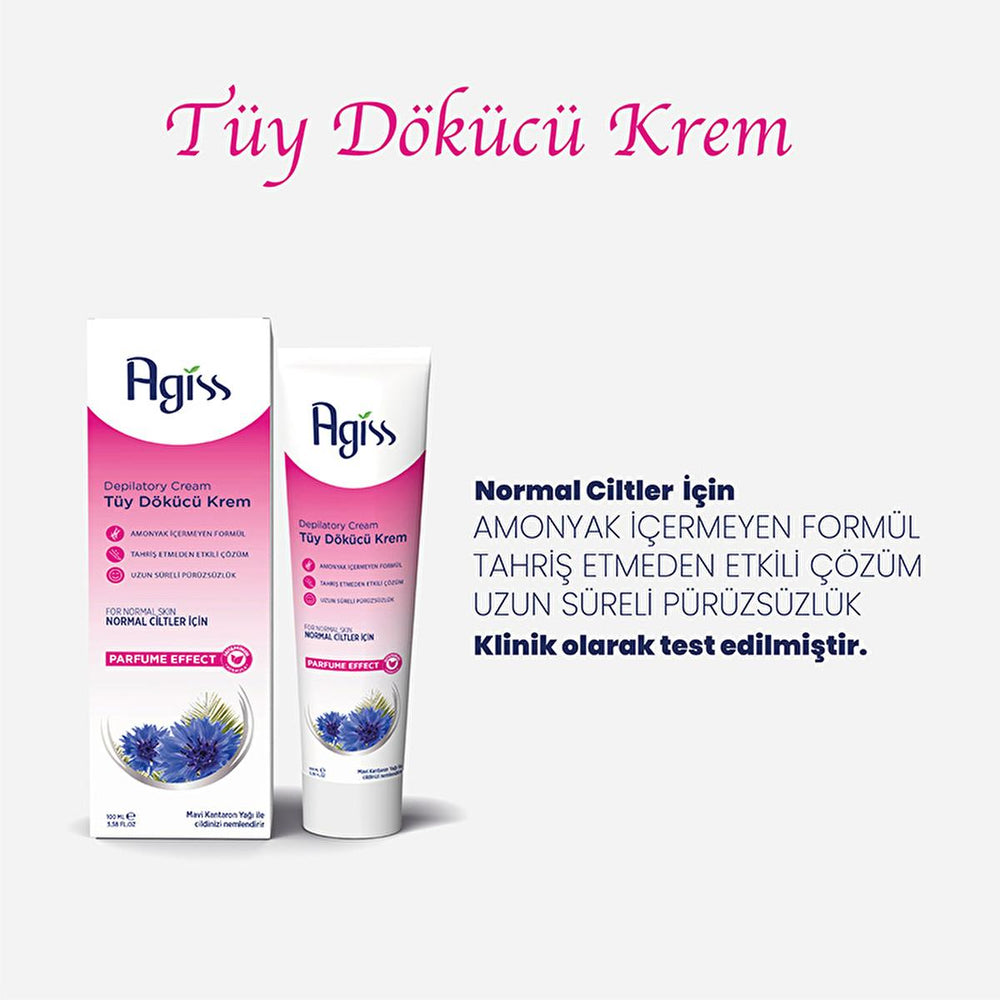 Agiss Hair Removal Cream for Normal Skin - 3.38 fl oz, Ammonia-Free, Moisturizing Formula - view 2