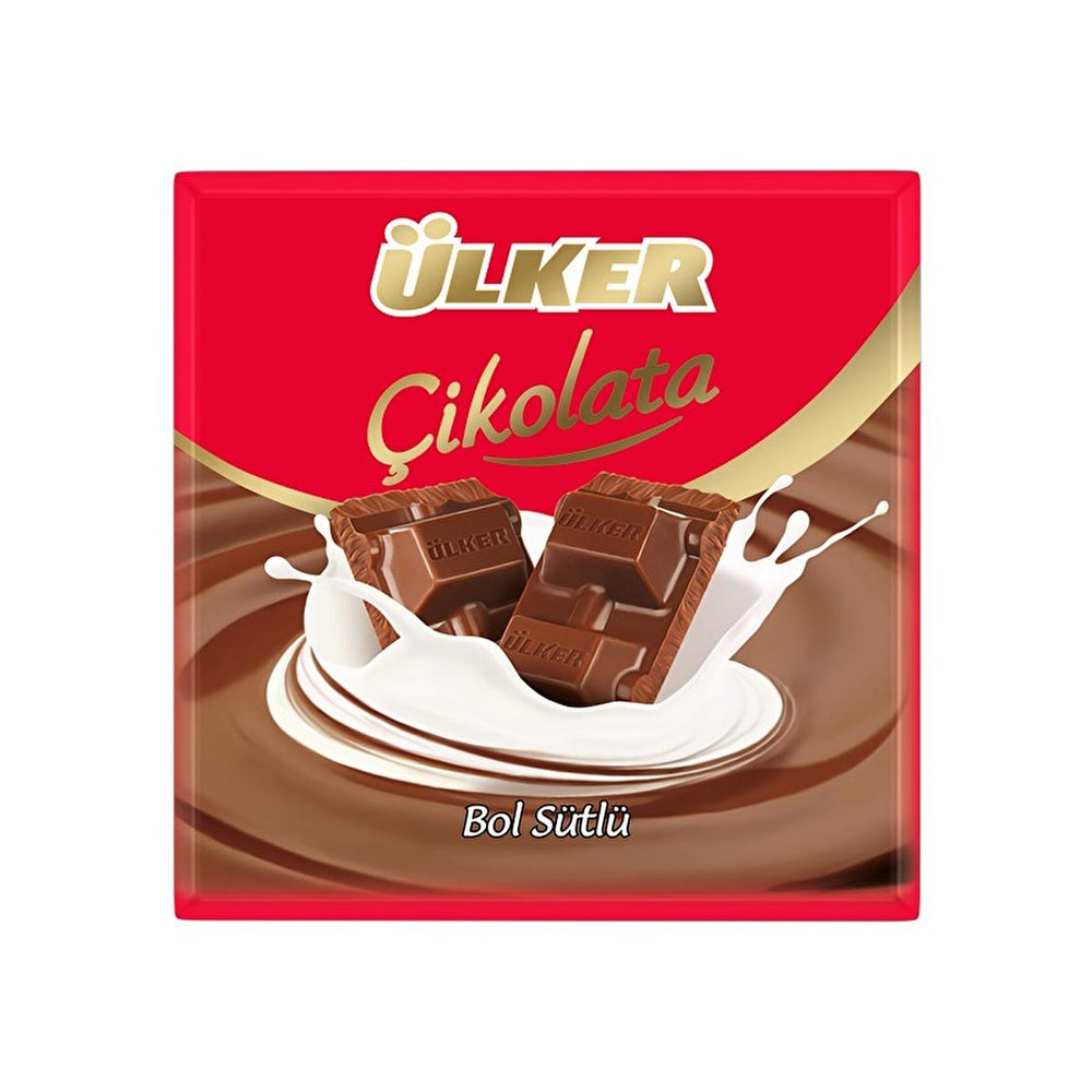 Ülker Milk Chocolate Bar - 60g Sütlü Çikolata, Rich & Creamy Turkish Chocolate Treat - Food & Candy