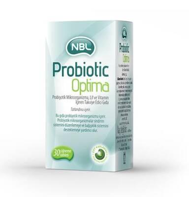 Nbl Probiotic Optima Dietary Supplement for Gut Health Support - 30 Tablets with 1.5 Billion Probiotics, Vitamin C & Fiber Nbl Probiotic Optima - Gut Health Support Supplement probiotic supplement, dietary supplement, gut health support, immune system booster, Vitamin C supplement, fiber supplement, digestive health, wellness, health supplements, Nbl, Probiotic Optima, gut health, immune support, natural health, digestive balance