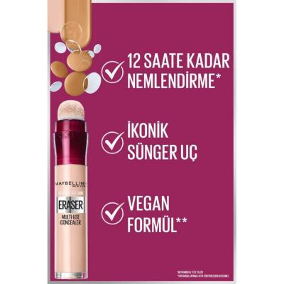 Maybelline Instant Anti Age Eraser Concealer - Vegan, Hydrating & Multi-purpose Makeup - view 5