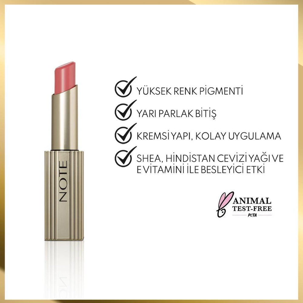 Note Aura Silk Lipstick 03 Nude Blossom - 4.5g