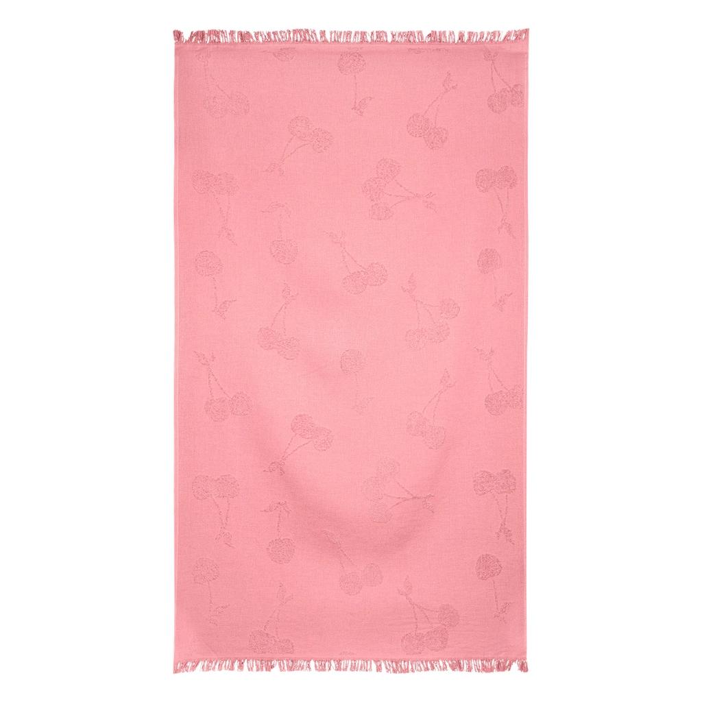 Eklips Cherry Pink Beach Towel - Soft &amp; Absorbent
