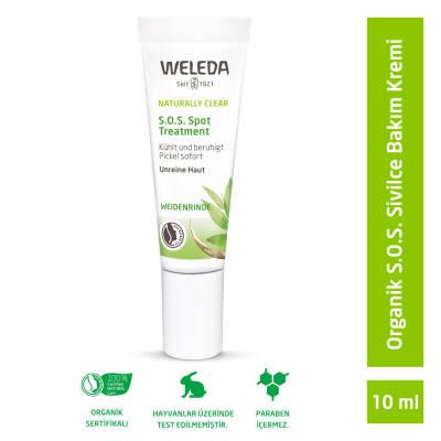 weleda naturally clear sos acne treatment cream, natural acne care cream by weleda, 10 ml weleda acne treatment cream packaging Weleda Clear SOS Acne Treatment Cream - 10 ml Weleda Clear SOS Acne Treatment Cream - 10 ml weleda, acne-treatment, natural-skin-care, oily-skin, skin-care, sos-treatment, teen-skin-care, adult-acne, ai-generated, plant-based