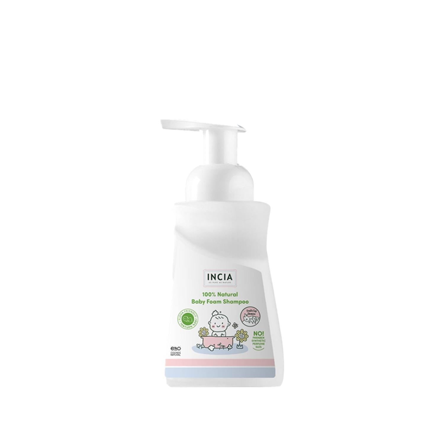 INCIA Natural Baby Foam Shampoo 200ml - Gentle, Hypoallergenic, and Chemical-Free for Delicate Baby Skin INCIA Natural Baby Shampoo - Gentle & Hypoallergenic natural baby shampoo, organic baby care, hypoallergenic baby products, baby foam shampoo, chemical-free baby hygiene, gentle baby care, safe baby products, natural ingredients, foaming baby shampoo, baby bathing essentials
