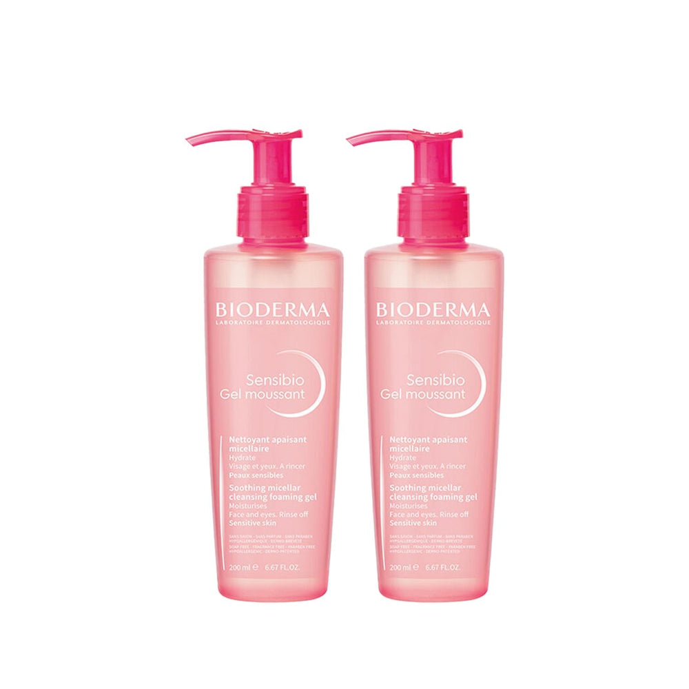 Bioderma Sensibio Foaming Face Cleansing Gel for Sensitive Skin - Gentle, Dermatologically Tested, 200ml x2 Bioderma Sensibio Foaming Face Cleansing Gel for Sensitive Skin Bioderma Sensibio, Foaming Face Cleansing Gel, Sensitive Skin Care, Gentle Facial Cleanser, Dermatologically Tested Skincare, Skincare for Sensitive Skin, Face Cleanser, Gentle Skincare, Bioderma Skincare, Facial Cleansing Gel, Sensitive Skin Solutions