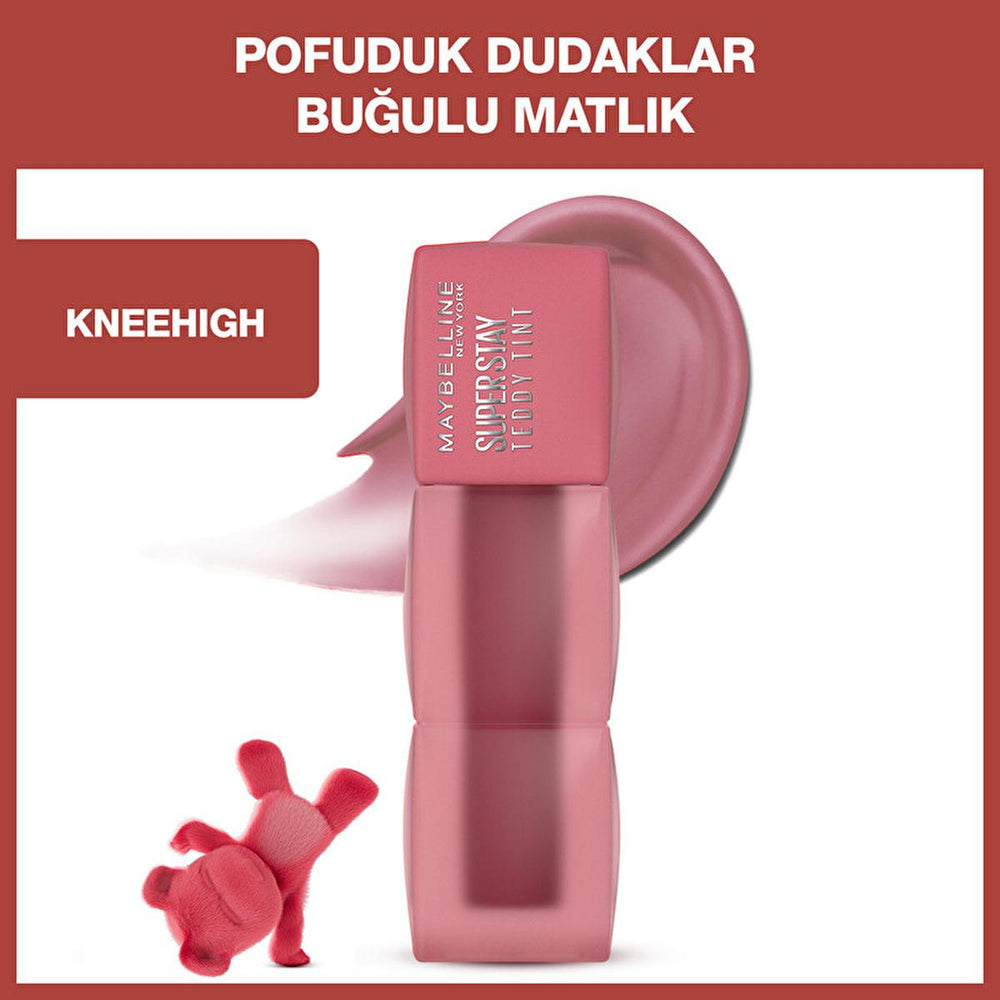 Maybelline Super Stay Teddy Tint: Long Lasting Matte Lip & Cheek Tint - Buildable Coverage, Comfortable Wear Maybelline Super Stay Teddy Tint: Long Lasting Matte Lip Tint lip tint, matte lip tint, long lasting lip color, Maybelline lip tint, buildable lip tint, matte liquid lip tint, lip and cheek tint, Super Stay Teddy Tint, long-wear matte lip color, lip color, liquid lip tint, matte finish, buildable coverage, blush, makeup, cosmetics, beauty, long-lasting, comfortable wear, versatile, 2-in-1, lip stain,