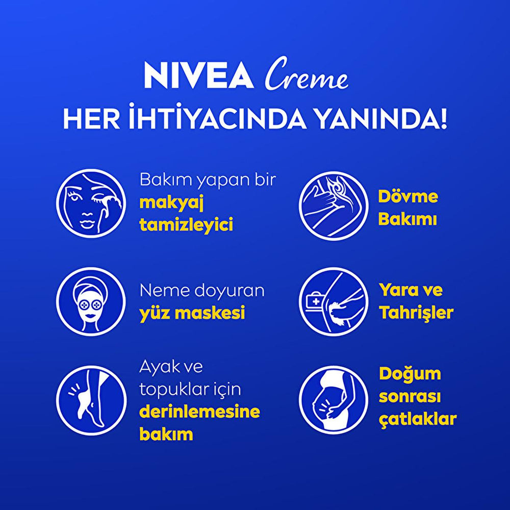 NIVEA Creme Moisturizing Cream for Dry Skin - Long-lasting Hydration for Face, Body & Hands - view 2