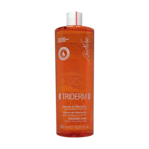 BioNike Triderm Marseille Soap 500ml - Gentle Liquid Soap for Hand, Face, and Body - Moisturizing Glycerin Soap - Cleanser