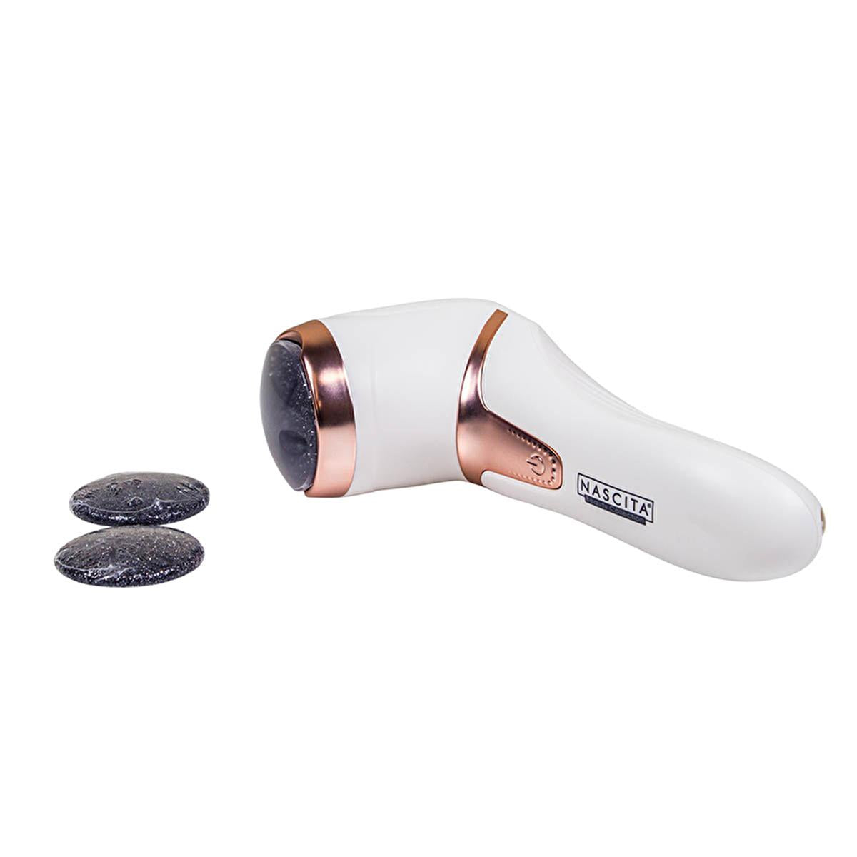 Nascita Electric Foot File - Cordless Portable Foot Care for Smooth Heels & Callus Removal Nascita Electric Foot File - Smooth Feet at Home electric foot file, portable foot care, cordless foot grinder, rechargeable foot care device, quartz crystal foot file, foot care, callus removal, smooth heels, travel foot care, home foot care, ergonomic handle, dual speed, USB rechargeable
