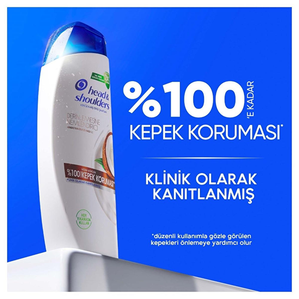 Head & Shoulders Anti-Dandruff Shampoo with Coconut Oil - Moisturizing, Dermatologically Tested - 11.16 fl oz - view 3