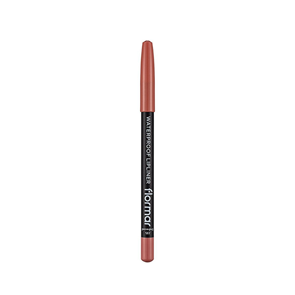 Flormar Waterproof Mat Lip Liner - Long-Lasting, High Pigment, Vitamin Enriched - 235 Undressed - view 2