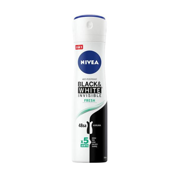 Nivea Invisible Fresh Deodorant Spray 150ml - Long Lasting Anti-Perspirant Protection Nivea Invisible Fresh Deodorant Spray - 48hr Protection Nivea Deodorant Spray, Invisible Fresh Deodorant, Anti-perspirant deodorant, Long-lasting deodorant protection, Alcohol-free deodorant, Deodorant for sensitive skin, Anti-stain deodorant, 48-hour protection, Personal care, Hygiene products, Men's grooming, Women's grooming