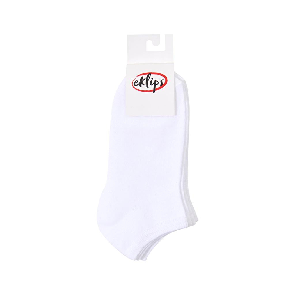 Eklips White Sneaker Socks Comfortable Low-Cut 5-Pack