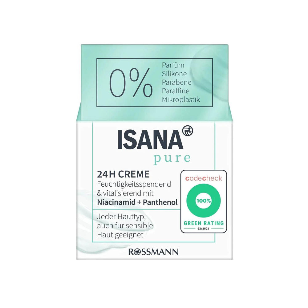 Isana Pure 24H Moisturizing Cream with Niacinamide 50 ml