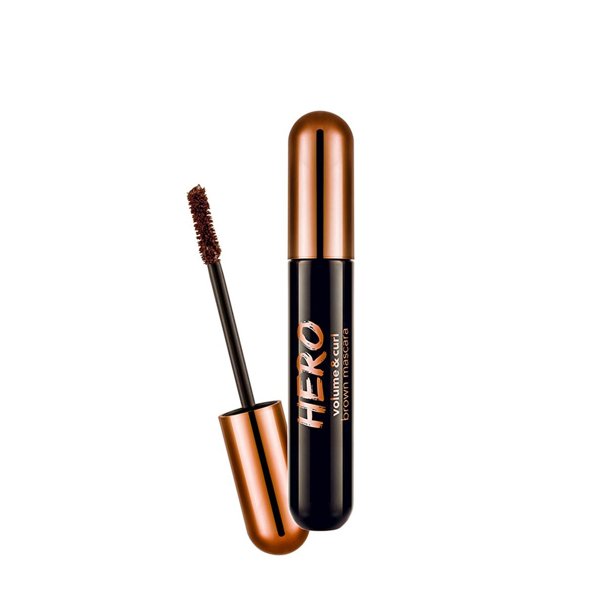 Flormar Hero Volume &amp; Curl Brown Mascara: Long Lasting, Non-Smudge, Clump-Free Formula for Dramatic Lashes Flormar Brown Mascara: Volume &amp; Curl, Long-Lasting, Smudge-Proof volume mascara, curling mascara, brown mascara, long lasting mascara, non-smudge mascara, clump-free mascara, fiber brush mascara, Flormar mascara, eye makeup, mascara for volume and curl, mascara, eye makeup, lash volume, lash curl, non-smudging, smudge proof, clump free, fiber brush, super soft brush, long lasting, dramatic lashes, defi
