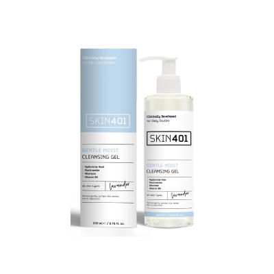 Skin401 Gentle Moisturizing Facial Cleansing Gel - Vegan, Cruelty-Free, Hyaluronic Acid & Provitamin B5 - 6.76 fl - Cleanser