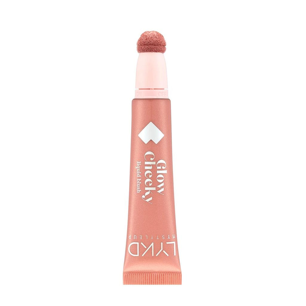 LYKD Glow Cheeky Blush Radiant Peach Powder for a Warm Glow