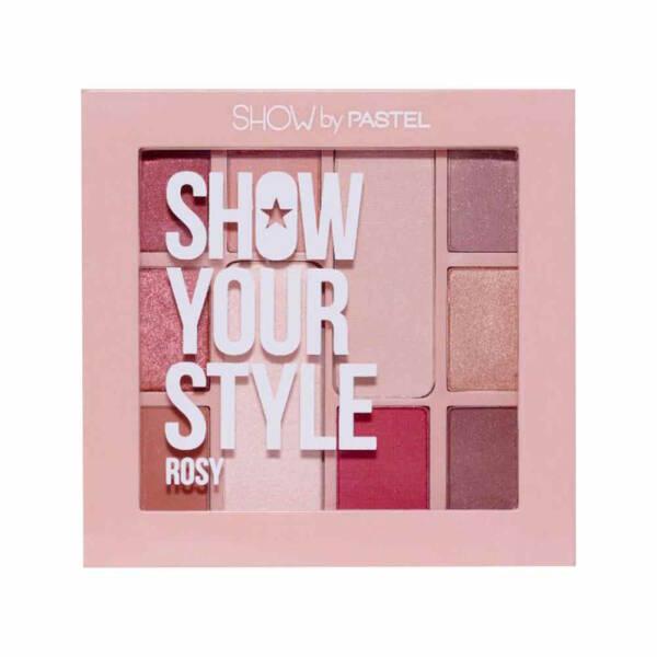 Pastel Show Your Style Eyeshadow Palette No:465 Rosy - Natural Makeup Eyeshadow Set with 10 Shades - Eyeshadow