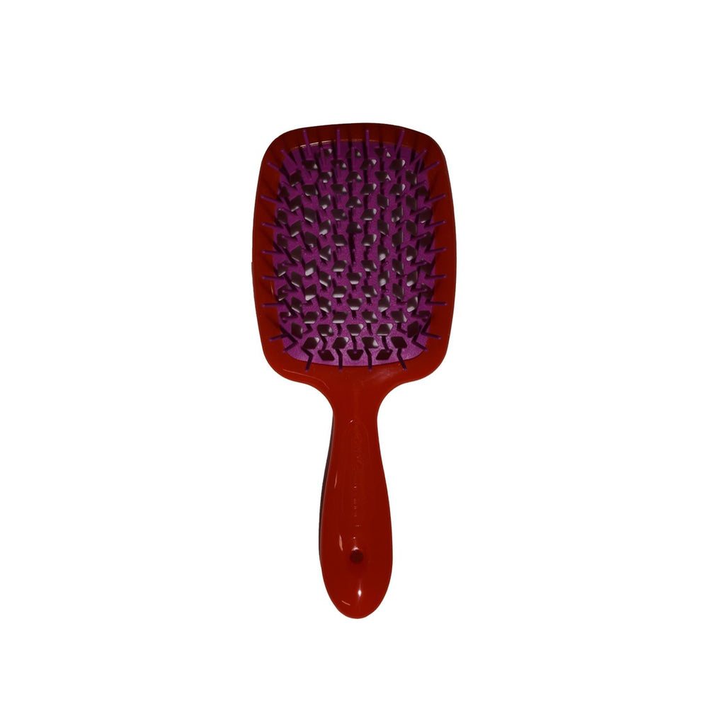 Janeke Superbrush Detangling Hairbrush in Orange & Purple