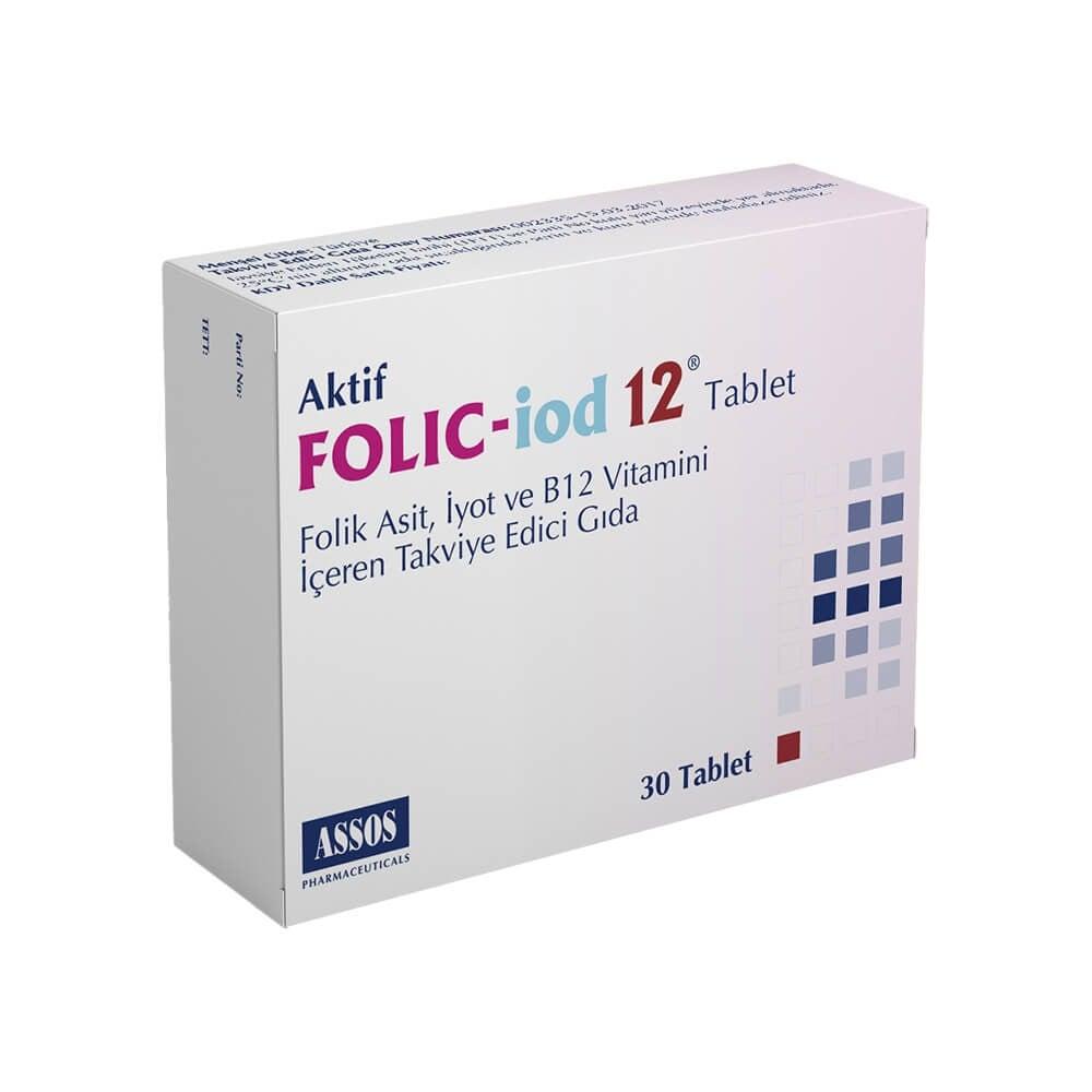 Folic Iod 12 - Dietary Supplement for Prenatal Support - 30 Tablets Folic Iod 12 - Prenatal Dietary Supplement Folic Acid Supplement, Iodine Dietary Supplement, Vitamin B12 Tablets, Prenatal Vitamins, Nutritional Supplement, Dietary Supplement, Prenatal Support, Fetal Development Support, Thyroid Health, Cognitive Development, Nerve Health, Red Blood Cell Formation, Health Supplements, Wellness Products, Pregnancy Support, Nutritional Health