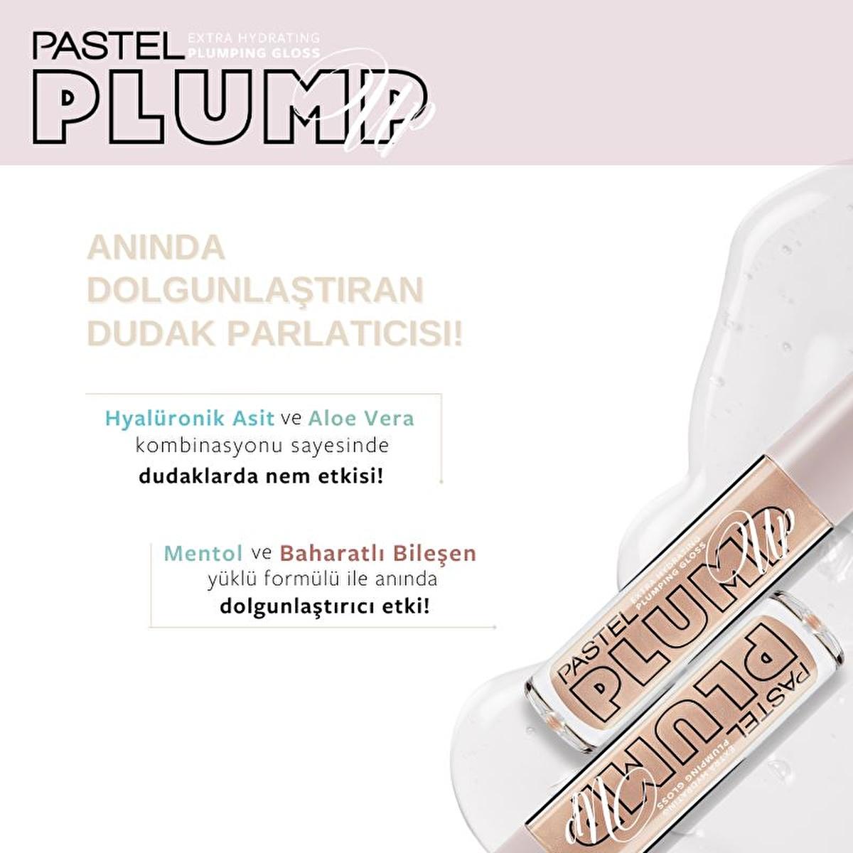 Pastel Profashion Plump Up Extra Hydrating Plumping Gloss 201 - Cruelty-Free Vegan Lip Gloss for Fuller Lips - view 8