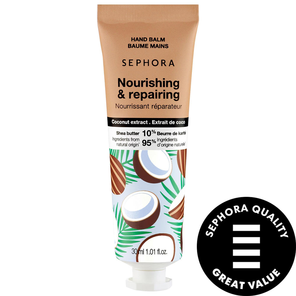 The Body Shop Hand Balm with Shea Butter - Nourishing, Natural, Cruelty-Free Hand Cream for Dry Hands Shea Butter Hand Balm - Natural, Cruelty-Free Hand Cream hand balm, shea butter hand cream, moisturizing hand balm, natural hand balm, plant-based hand cream, cruelty-free hand cream, dry skin relief, hand moisturizer, natural skincare, ethical skincare, CLEAN at Sephora