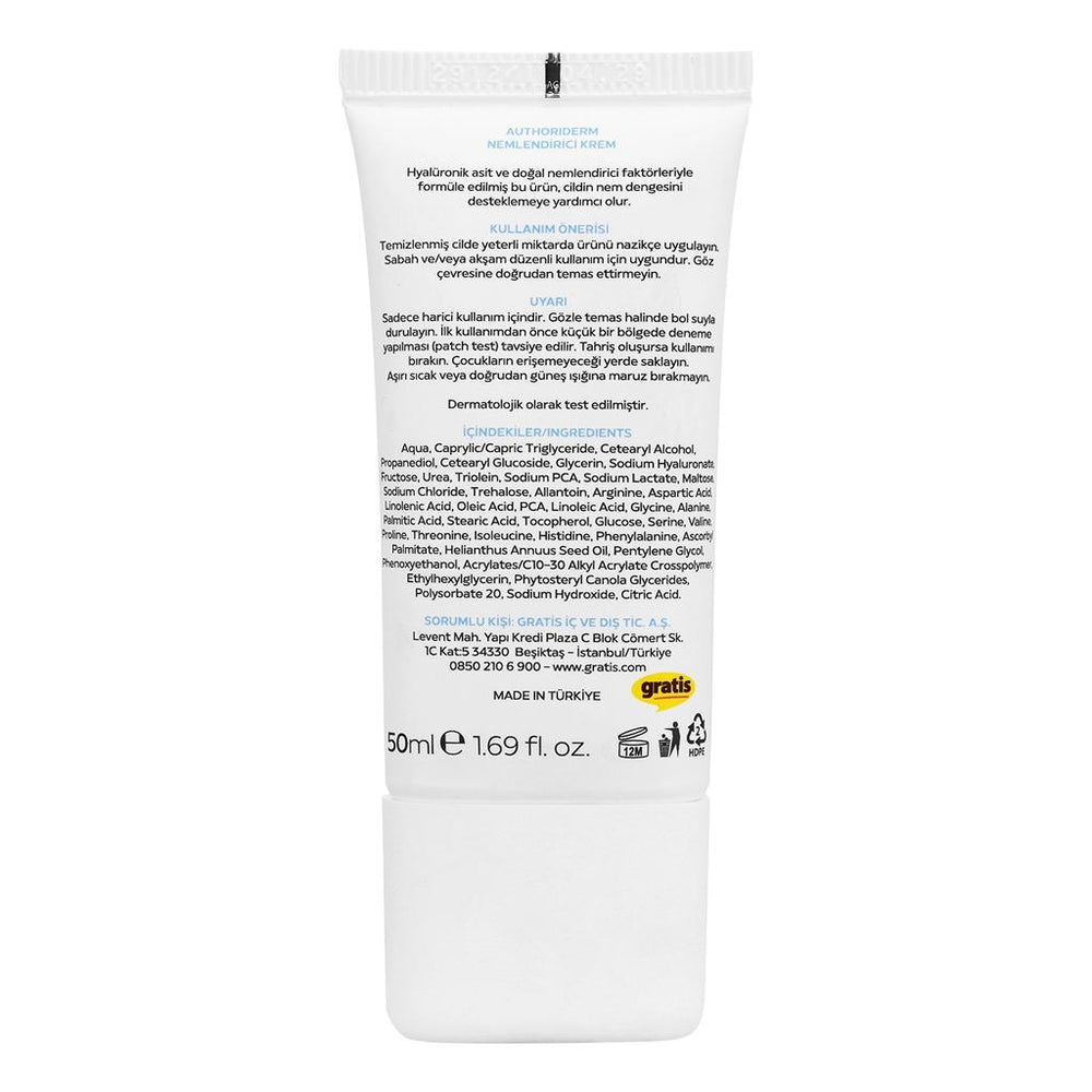 Authoriderm Moisturizing Face Cream for Soft Skin 50 ml