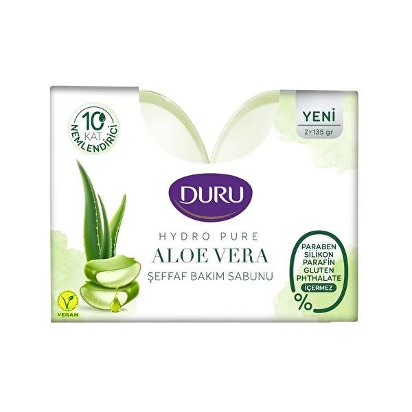 Duru Solid Soap Hydro Aloe Vera - Deep Cleansing, Soothing, and Long-Lasting Fragrance for Sensitive Skin - 2x135g Duru Aloe Vera Soap - Deep Cleansing & Soothing Duru Solid Soap, Aloe Vera Soap, Deep Cleansing Soap, Natural Skincare, Long-lasting Fragrance Soap, Sensitive Skin Care, Gentle Cleansing, Skincare Routine, Exfoliation, Purification, Solid Soap, Hydro Aloe Vera, 2x135g, Natural Soap, Soothing Soap, Moisturizing Soap