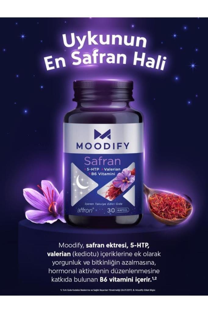 Moodify - Safran Extract with 5-HTP, Valerian, Vitamin B6 - 30 Capsules - view 5