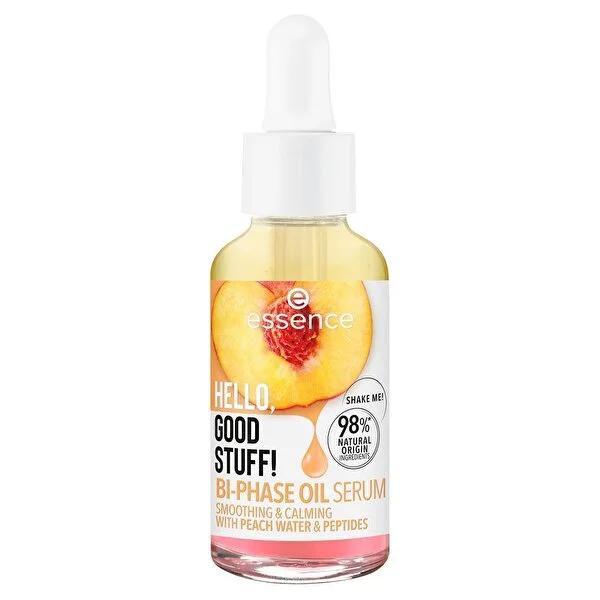 Essence Hello Good Stuff Bi-Phase Facial Oil Serum - Natural Hydrating Skincare for Smooth Texture Essence Bi-Phase Facial Oil Serum - Natural Hydrating Skincare facial oil serum, natural skincare products, hydrating facial treatment, bi-phase skincare, peach extract skincare, Essence Hello Good Stuff, skincare for dry skin, natural beauty products, eco-friendly cosmetics, skincare routine essentials