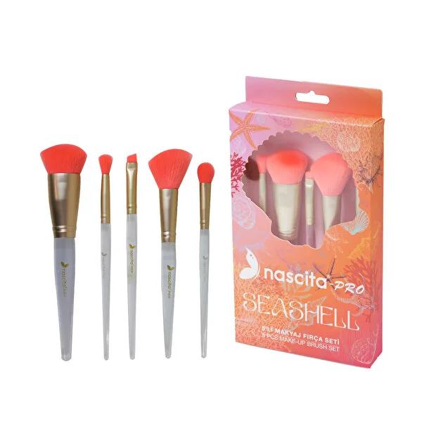 Nascita Pro 5-Piece Makeup Brush Set - High-Quality Bristles for Professional & Daily Use Nascita Pro 5-Piece Makeup Brush Set - Professional Quality makeup brush set, Nascita Pro makeup brushes, 5-piece makeup brush, high-quality makeup brushes, professional makeup brushes, beauty tools, makeup essentials, cosmetic brushes, beauty products, makeup artistry