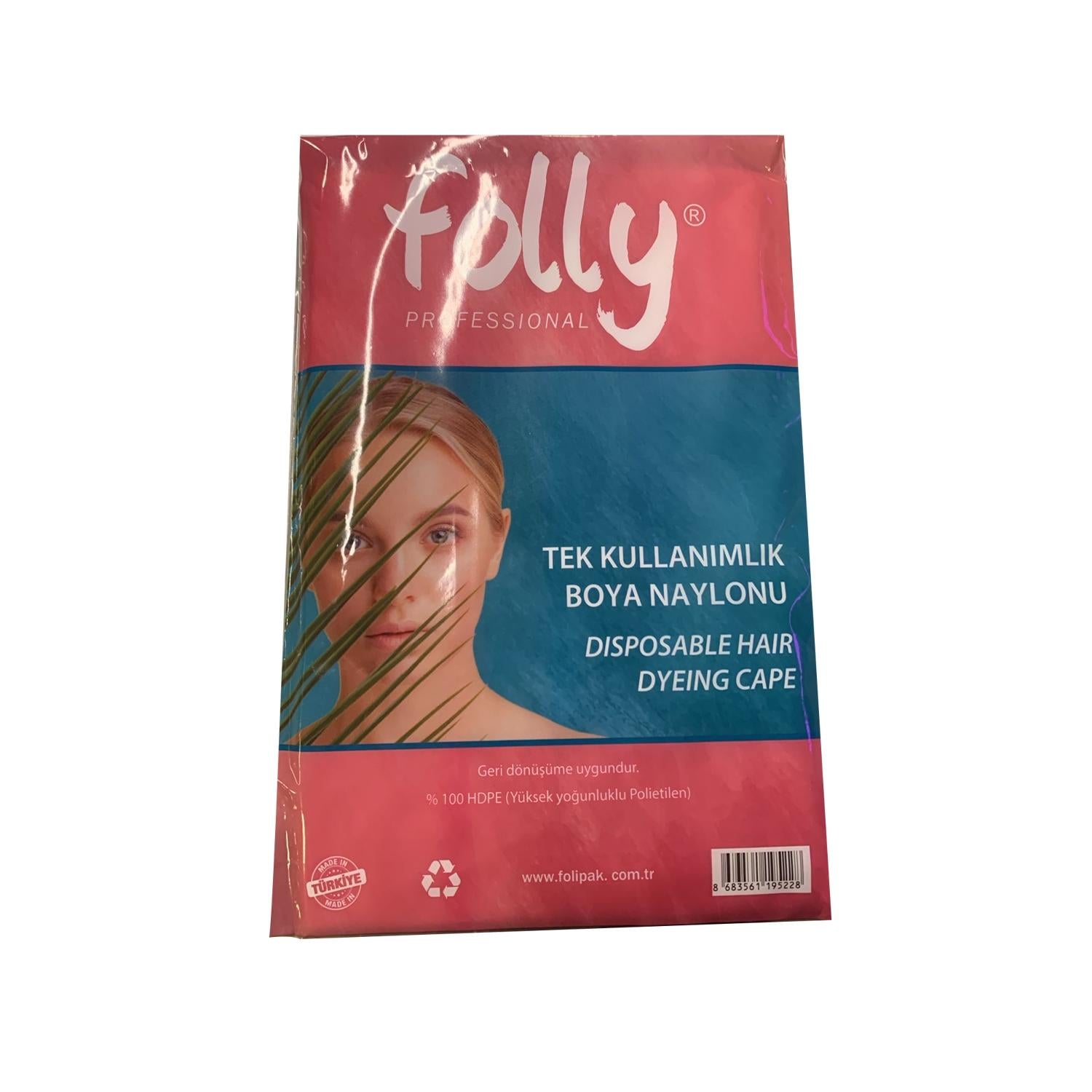 Folly Disposable Hair Dye Capes for Clothes Protection 25 Pack