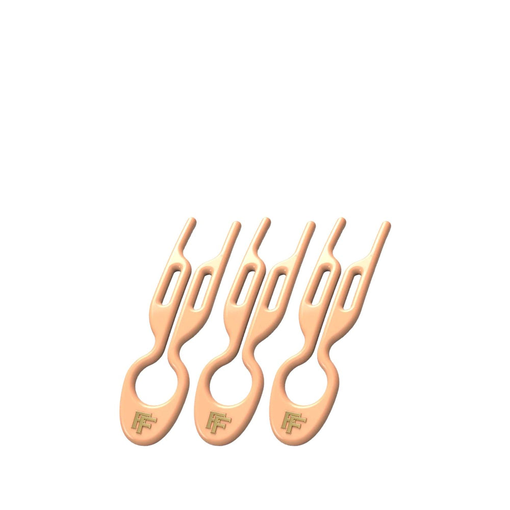 Fiona Franchimon No. 1 Hairpin Peach Fuzz 3-Pack