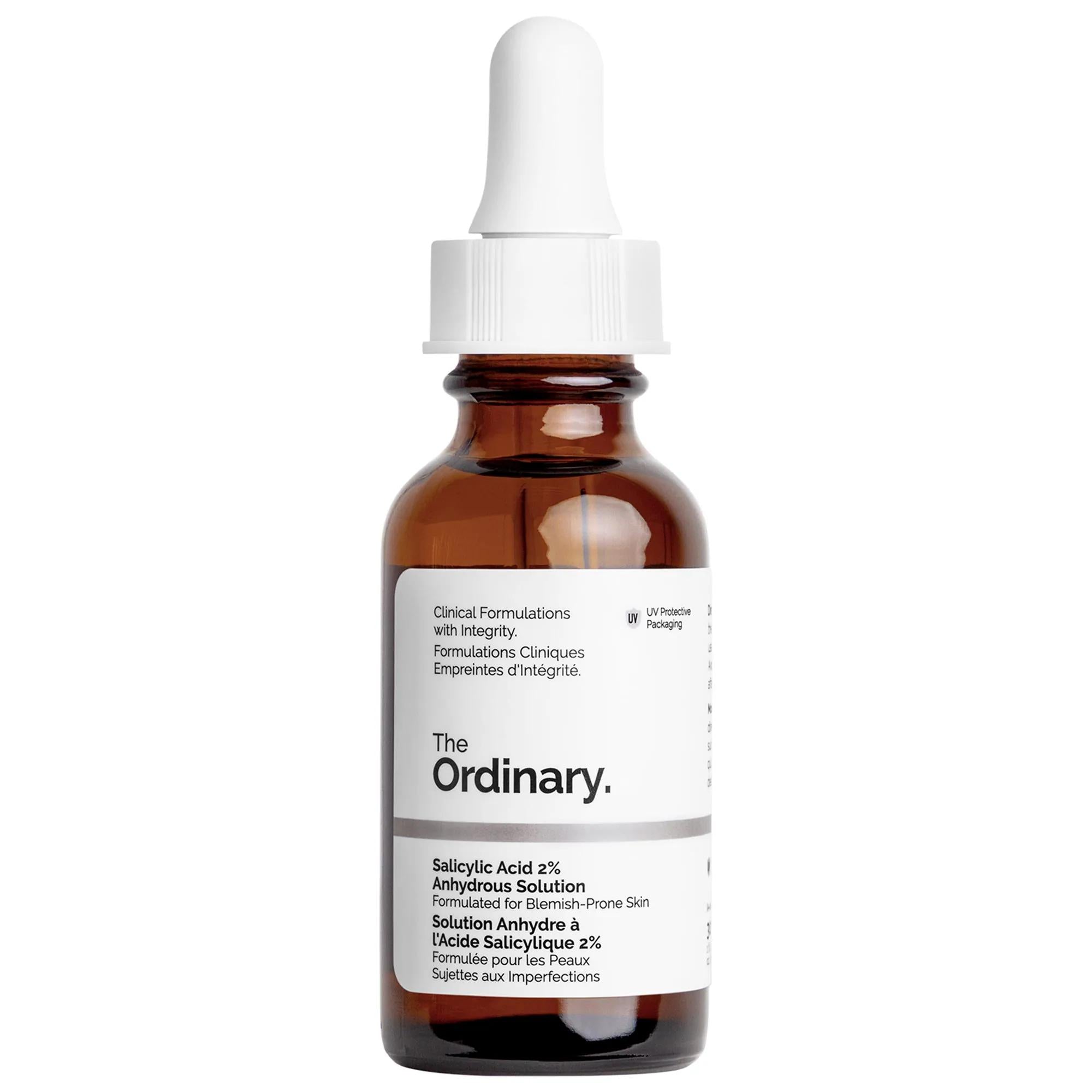 The Ordinary Salicylic Acid 2% Anhydrous Pore Clearing Serum: Exfoliate, Reduce Acne &amp; Blemishes for Clear, Smooth Skin The Ordinary Salicylic Acid 2% Serum: Acne &amp; Pore Clearing salicylic acid serum, pore clearing serum, acne treatment, blemish control, exfoliating serum, squalane serum, non-irritating salicylic acid, oily skin serum, combination skin serum, vegan acne treatment, salicylic acid, pore clearing, acne, blemishes, exfoliation, squalane, non-irritating, oily skin, combination skin, vegan, skinc