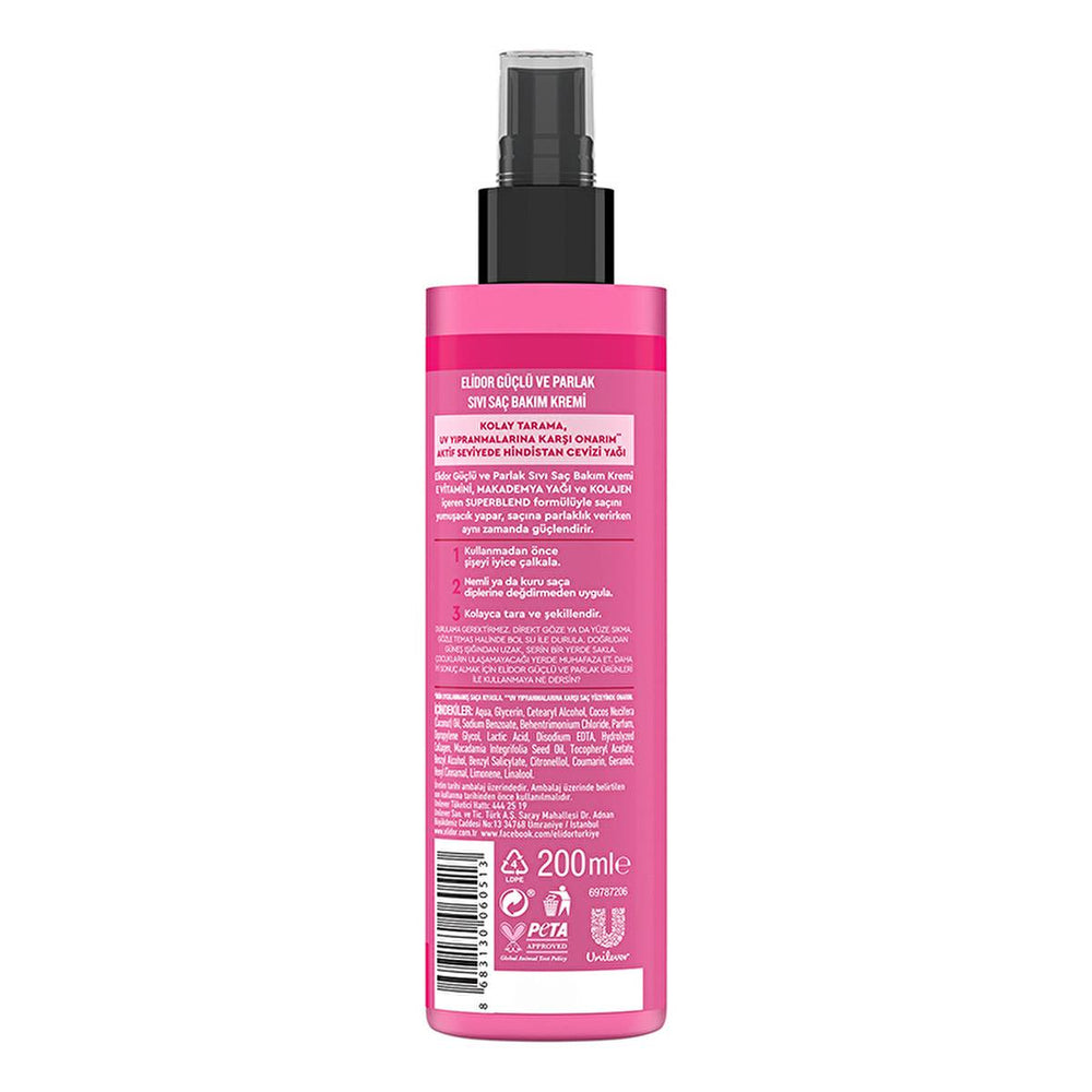 Elidor Superblend Hair Care Leave-In Conditioner - Silicone-Free, Coconut Oil, UV Protection - 6.76 fl oz - view 4