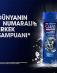 Clear Men: Intense Clean Anti-Dandruff Charcoal Shampoo - Deeply Cleanses Oily, Itchy Scalp & Controls Dandruff for Men - 11.83 fl oz Clear Men Charcoal Shampoo: Anti-Dandruff, Deep Cleanse anti-dandruff shampoo, men's shampoo, charcoal shampoo, deep cleansing shampoo, shampoo for oily scalp, shampoo for itchy scalp, kepek şampuanı, men's anti dandruff shampoo, purifying shampoo, oil control shampoo, shampoo, men's hair care, dandruff treatment, itchy scalp relief, oily scalp solution, charcoal, taurine, am